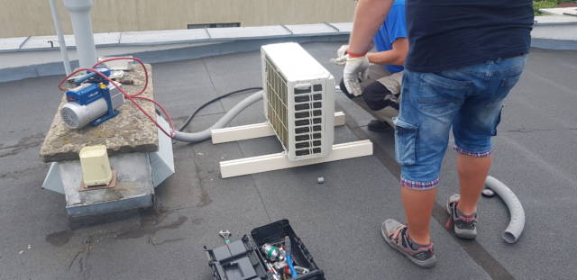 Montowanie klimatyzacji na dachu
